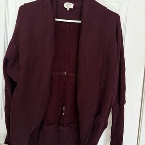 Marrón Wilfred Deep Burgundy Knit Cardigan